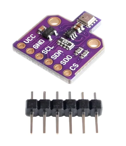 Vista 3 de Módulo de sensor de presión de temperatura y humedad BME680 CJMCU-680, gas de baja potencia, sensor de presión ultrabaja, placa de desarrollo