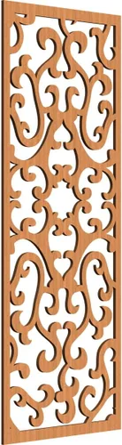 Vista 110 de 9 3/8 pulgadas de ancho x 24 3/8 pulgadas de alto x 1/4 de alto Smithfield paneles de pared de madera con calado, abedul