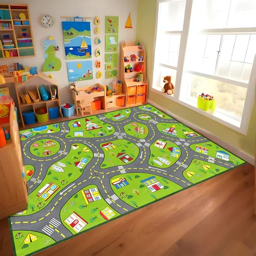 Vista 12 de Alfombra infantil ABC para sala de juegos, alfombra del alfabeto para dormitorio, educativa para aprender preescolar, alfombras para guardería