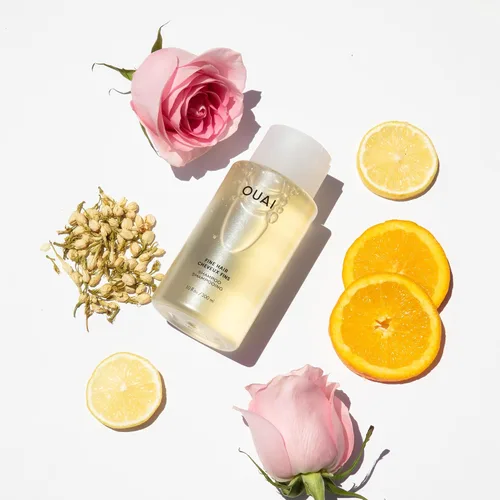 Vista 6 de OUAI Champú fino + paquete de recarga, champú voluminizador con queratina, biotina y aceite de semilla de chía para cabello fino, proporciona un