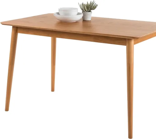 Vista 8 de Zinus Jen - Mesa de comedor de madera maciza de 47 pulgadas, fácil montaje, color espresso