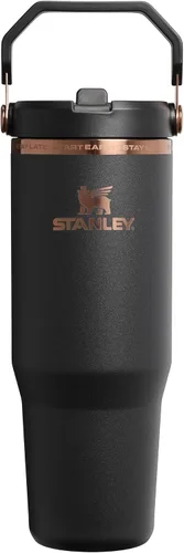 Vista 26 de STANLEY IceFlow 2.0 - Vaso con pajilla abatible con asa, 30 onzas, tapa giratoria y popote abatible, botella de agua a prueba de fugas, acero Tiza