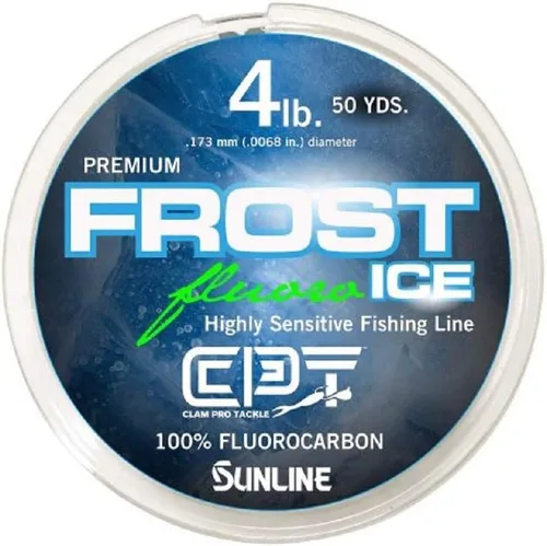 Vista 3 de CLAM CPT Frost Fluorocarbon Ice Fishing Line