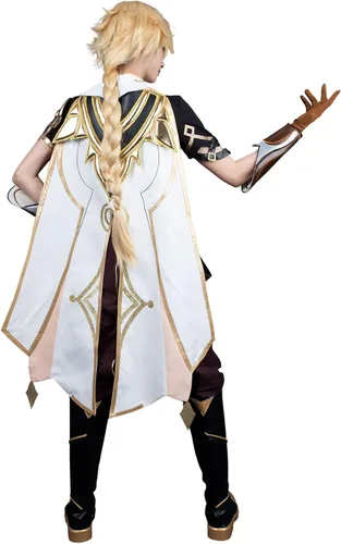 Vista 4 de CosFantasy Genshin Impact Cosplay Jacquard Upgrade Ver Ganyu Aether Zhongli Hu Tao Klee Cosplay