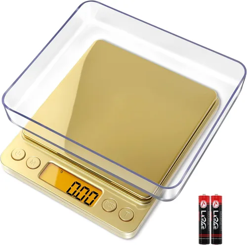 Vista 15 de Fuzion Báscula digital de gramos, precisión de 0.0004 oz, báscula digital de joyería de 17.64 oz Negro