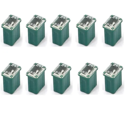 Vista 7 de 10 fusibles de micro cartucho de 20 amperios para automóvil, fusible micro hembra, fusibles tipo Mcase FMM de soplado lento, fusibles de bajo perfil