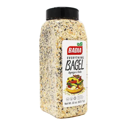 Vista 8 de Badia Everything Bagel - mezcla de condimentos, 5.5 onzas (156 g) - semillas de sésamo, semillas de amapola, ajo, cebolla y sal