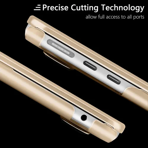 Vista 5 de Funda para MacBook Air M5/M4/M3/M2 de 15 pulgadas 2026 2025 2024 2023, compatible con el modelo (A3448/A3241/A3114/A2941), funda flexible para Peach
