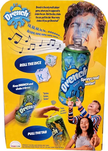 Vista 6 de MUKIKIM Drench Soda Game - Juego de azar interactivo para la familia y la fiesta. ¡Tira los dados, agita la lata y tira de la pestaña! ¡La última
