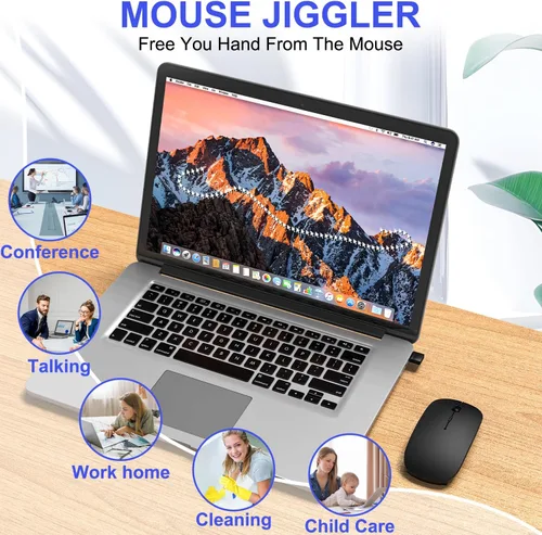 Vista 3 de Ratón Bluetooth inalámbrico para MacBook Air Mac Pro iPad Laptop Computadora Pad Óptico recargable delgado silencioso modo dual