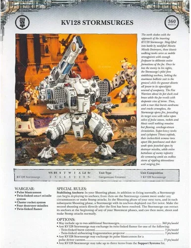 Vista 9 de WH40K Tau Empire KV128 Stormsurge