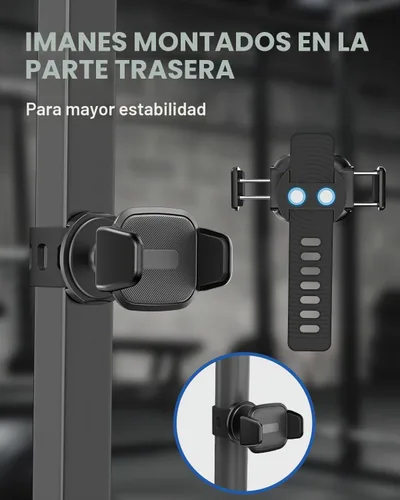 Vista 4 de OQTIQ - Soporte de teléfono para bicicleta Peloton, soporte de teléfono para manillar de bicicleta estática