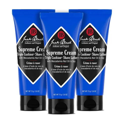 Vista 8 de Jack Black Supreme Cream Triple Cushion - Crema de afeitar para hombre, crema de afeitar para hombres, crema de afeitar para hombres, crema