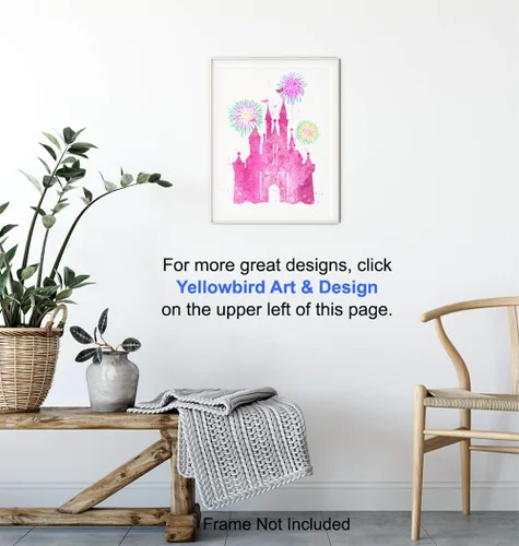 Vista 5 de Póster de pared de castillo, decoración perfecta para habitación de niñas y mujeres, gran regalo, foto sin marco de 8 x 10 pulgadas