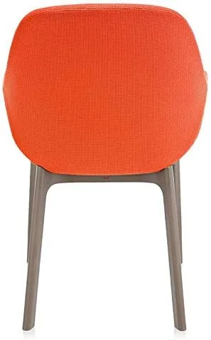 Vista 4 de Kartel SFCH-K4181T-4 - Silla de comedor, color naranja, 21,7 pulgadas de ancho x 20,7 pulgadas de profundidad x 29,1 pulgadas de alto x 29,1