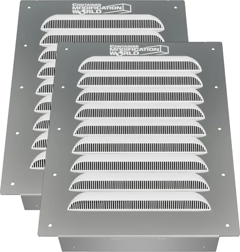Vista 9 de BIG AIR 30 Ventilación de contenedores con pantalla - Ventilación de pared a dos aguas con rejilla para condensación y flujo de aire Se adapta a