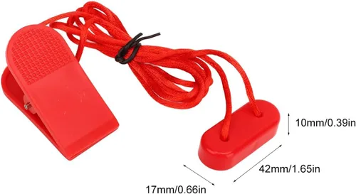 Vista 4 de Llave de seguridad magnética para cinta de correr, interruptor seguro magnético, bloqueo de seguridad de repuesto universal para cintas de correr