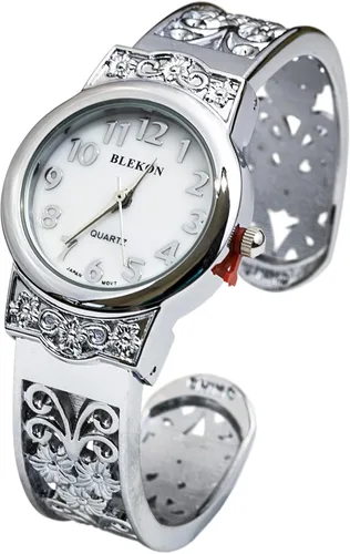 Vista 8 de Blekon Collections Reloj de pulsera de cuarzo japonés para mujer, 1.102 in, diseño elegante