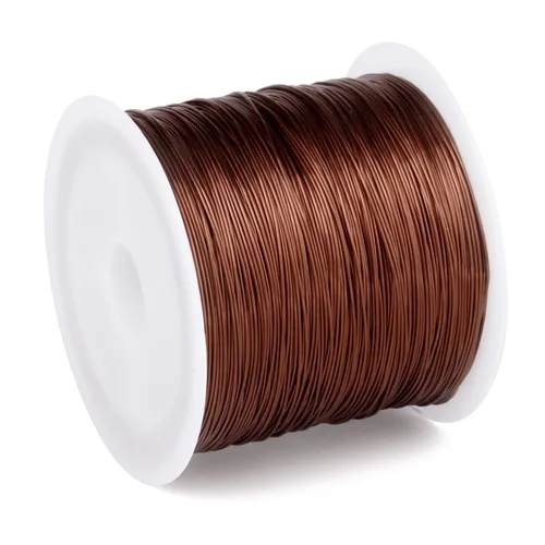 Vista 22 de Alambre de joyería de 492 pies, calibre 32, resistente al deslustre, rollo de alambres de cobre para cuentas a granel para manualidades DIY, Bronce