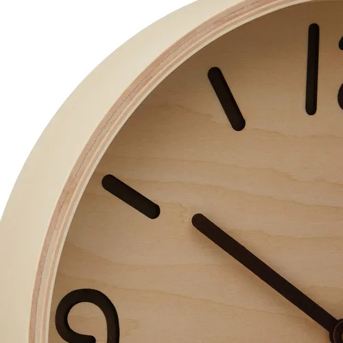 Vista 5 de Remnos Thomson LC10-26 NT Lemnos Reloj de pared, analógico, tela de madera de color natural, natural φ254×d51mm