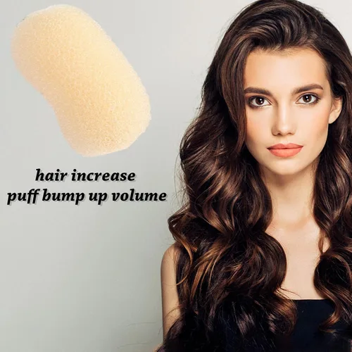 Vista 5 de Esponja para aumentar el volumen del cabello, almohadilla de esponja para el cabello con clip BB, práctica esponja para el cabello, fácil de usar