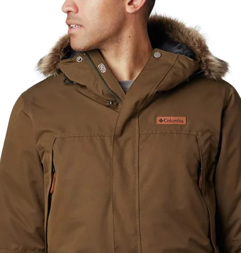 Vista 3 de Columbia South Canyon - Parka larga de plumón para hombre, impermeable y transpirable