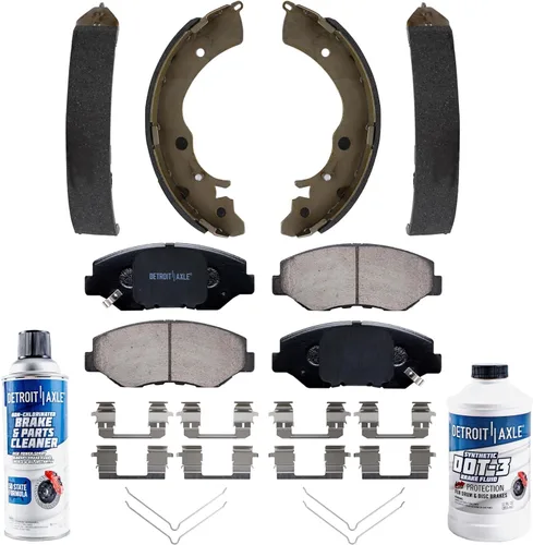 Vista 93 de Detroit Axle - Pastillas de Freno Delantero para Nissan Altima Maxima Sentra 350Z Cube Juke Versa INFINITI G35 I30 I35 Suzuki SX4 Crossover