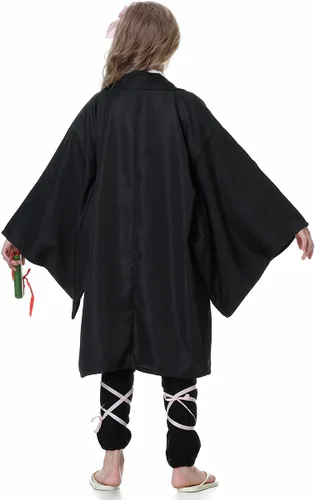 Vista 4 de Anime Cosplay Costume kimono Christmas Thanksgiving Day Cloak Outfit Halloween Dress Uniform for Kids and Adults