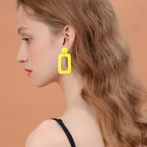 Vista 7 de GBAHFY Aretes colgantes de neón retro retro de los años 80, accesorio de disfraz de fiesta de los años 80 para mujer, regalos de joyería