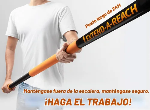 Vista 2 de Kit de plumero de alto alcance de 30 pies con poste de extensión de 5-24