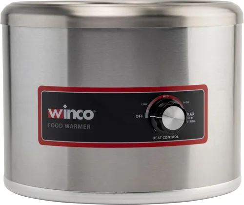 Vista 6 de Winco Calentador eléctrico redondo para alimentos, 550 W, 120 V, 7 cuartos de galón
