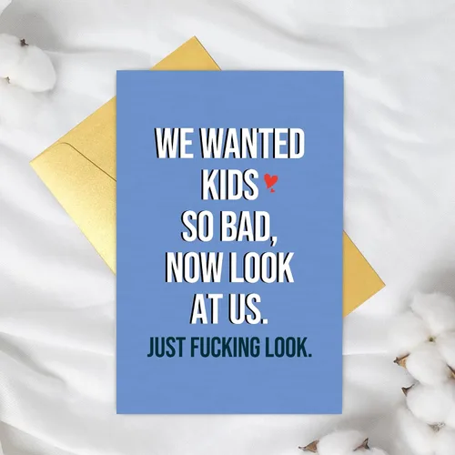Vista 5 de Supoeguk Divertida tarjeta del día del padre para marido, tarjeta feliz del día de la madre para esposa, tarjeta de aniversario humorística