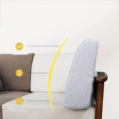 Vista 4 de Cojín de espuma viscoelástica para respaldo de sofá cama, cojín de almohada de lectura suave, almohada gruesa y cómoda para cabecero de cuña, cojín
