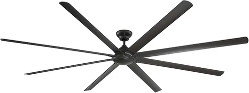 Vista 4 de Hydra Smart - Ventilador de techo de 8 aspas para interiores y exteriores, 120 pulgadas, bronce con kit de luz LED de 3000 K y control de pared