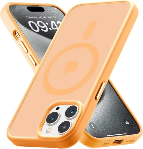 Vista 76 de Tigowos Funda magnética para iPhone 15, resistente a las caídas, sensación de piel mate, a prueba de golpes, ajuste delgado para iPhone 15, negro