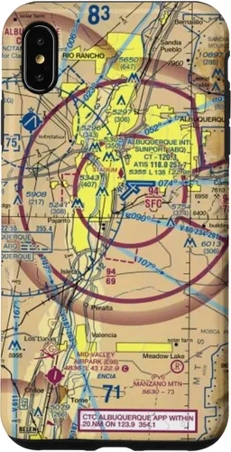 Vista 11 de Albuquerque (ABQ) Sectional Chart - Aviation Case for iPhone 17