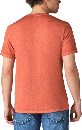 Vista 2 de Lucky Brand Venice - Camiseta estilo desgastado de cuello en V para hombre
