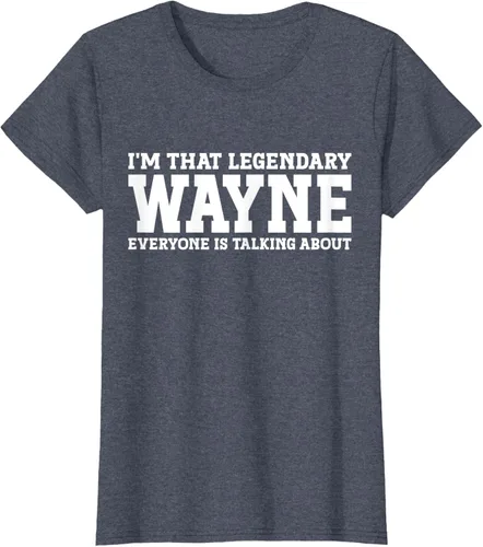 Vista 47 de Wayne Personal Name Funny Wayne Camiseta, Negro