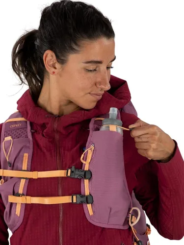 Vista 11 de Osprey Tempest Velocity 20L Mochila de senderismo para mujer, carbón oscuro/bronceado Chiru, WXS/S