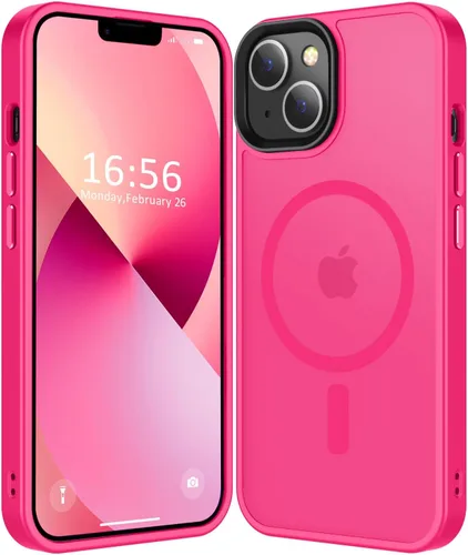 Vista 10 de Fuerte magnético para iPhone 11, compatible con Magsafe, [resistente a caídas de 13 pies] Funda trasera translúcida mate con sensación de piel