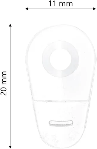 Vista 5 de Cabilock Kit de clips de retención de puerta de vidrio, kit de clips de retención de vidrio transparente de plástico con tornillos para fijar