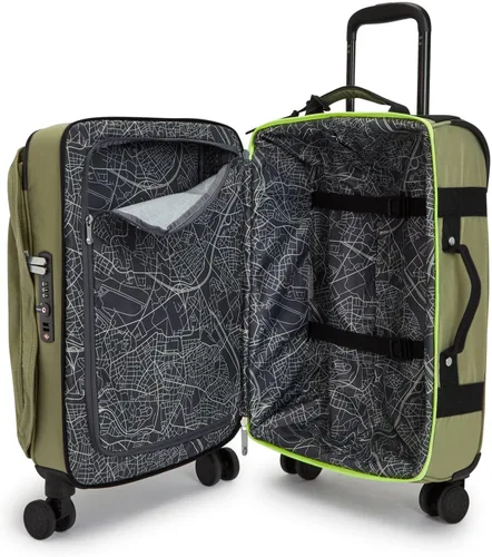 Vista 3 de Kipling Equipaje de mano pequeño espontáneo con ruedas, Strong Moss C