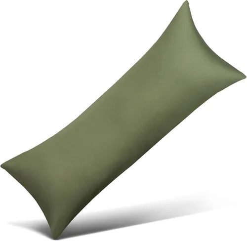 Vista 24 de Protectores/Fundas de Almohada de Algodón Tamaño Estándar con Cremallera Paquete de 2 Color Gris, Protectores de Almohada de Cama Refrescantes