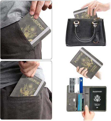 Vista 6 de Walnew RFID - Funda para pasaporte