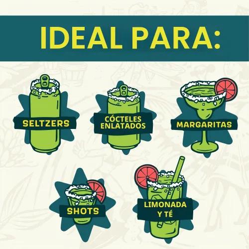 Vista 5 de Twang Sal de cerveza saborizada, lima chile, mini botellas de 1 onza (paquete de exhibición de 24 unidades)
