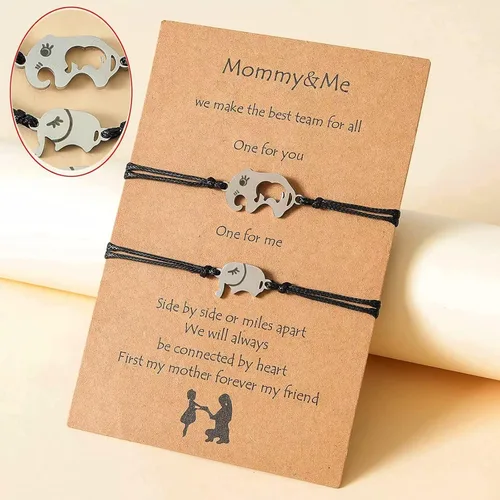 Vista 3 de Pulseras a juego con texto en inglés "I Love You" para parejas de amistades para mujeres, adolescentes y niñas, pulseras para mejores amigos