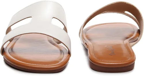 Vista 4 de VenusCelia Sandalias planas con banda H para mujer