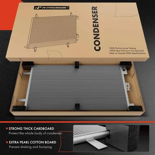 Vista 2 de A-Premium Condensador A/C compatible con BMW Serie 3 323i 325i 328i 330i, 325Ci 330Ci, 325xi 328xi 330xi, 128i, M3 M5 M6, X1 Z4