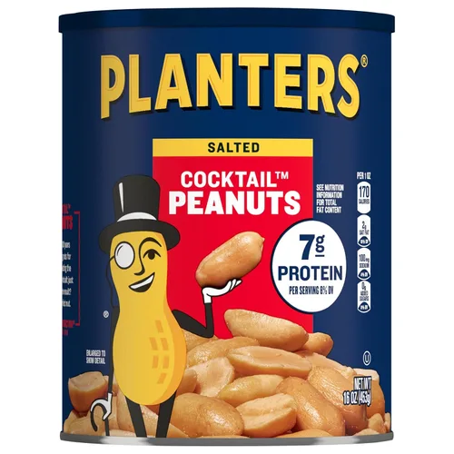 Vista 15 de PLANTERS Cacahuetes ligeramente salados, bocadillos de proteínas a base