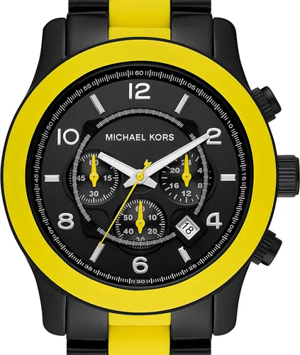 Vista 4 de Michael Kors Runway Reloj cronógrafo de acero inoxidable MK8077 - Cronógrafo de pista